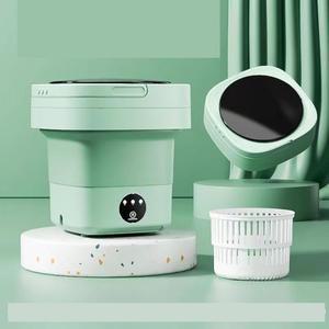 접이식 탈수기 미니 세탁기 휴대용 고속모터 여행용 캠핑 가정용 8L 저소음 살균 속옷