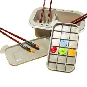 미술물통 수채화 미술용 그림 붓 홀더 물통/빠렛트/전문가/학생/페이스/페이스페인팅/채색/화방/다기능