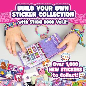 로바식 롤스 스티키 북 -  웨어러블 공유  장난감 스티커 팔찌 + 컬렉션 | 미니 120개