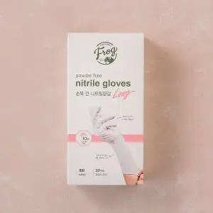 FROG 손목긴니트릴장갑50매(중)