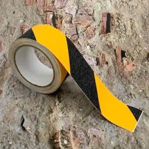 계단 경사로 미끄럼방지 타이거 테이프 5cm x 5m