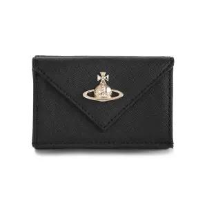 26SS ORB 로고 엔벨로프 사피아노 반지갑 블랙 5115002EW L001N N402