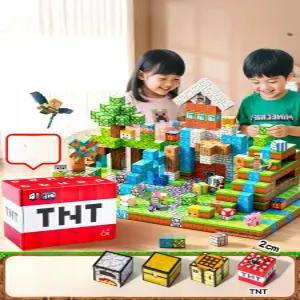 마인크래프트 마그네틱 큐브 블럭 자석 조립 어린이 교육용 장난감