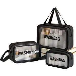 여행용 워시백 3종 세트 워시백 방수 화장품 파우치 세면도구 트래블 파우치