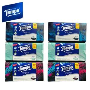 템포 갑티슈 4겹 100매 3개X2개(600매) 곽티슈 갑 콧물 미용휴지 화장지 독일