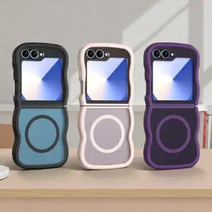 갤럭시 Z플립7 6 5 4 3 에어범퍼 맥세이프 웨이브 젤리 케이스