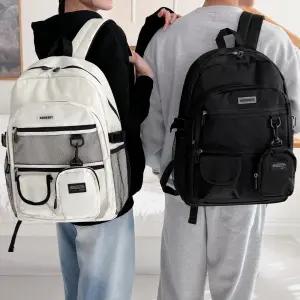 자체제작 어센틱 고퀄리티 백팩 대용량 학생백팩 신학기 책가방 포켓키링 세트
