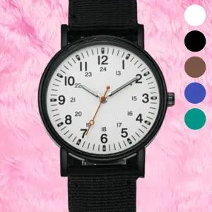 저소음 아날로그 손목시계 슬림 나토밴드 시험 수능시계 고시생 학생 간호사 군인 공부