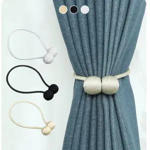 묶는 스트랩 폴리 고리 걸이 끈 홀더 타이 커튼 집게 핀 커텐 실크 줄 자석 타이백 악세사리 묶기 고정