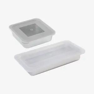 알텐바흐 뽀큐트 밧드 스텐 반찬통 밀폐용기 스텐밧드 특대+롱 세트