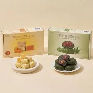 카스테라호박인절미+저당 밥알찹쌀떡 (600g+600g)