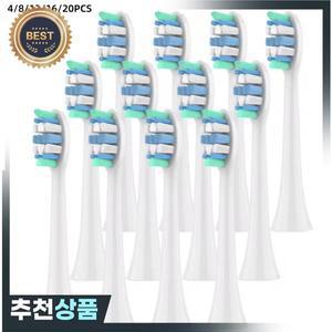 필립스 호환 소닉케어 전동 브러시 헤드와 호환되는 교체용 칫솔 헤드 1100 2100 4100 4300 5100 5300 6100