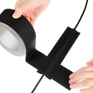 프리미엄 등급 헤비 듀티 개퍼 테이프 전기 코드용 무반사 다목적 방수 바닥 블랙