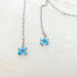 [아이리스] 아쿠아 사파꽃 마스크체인목걸이