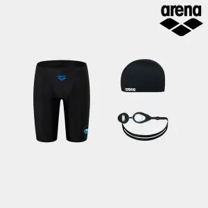 [아레나] 생존수영키트 초등 어린이 남아수영복 3종 수모세트 다이브