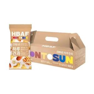 HBAF 먼투썬 하루견과 선물세트 베이지 20g 30개 x 2세트
