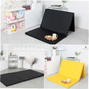 삼단 폴딩 인조 가죽 표면 수면 패드 바닥 깔개 펜션 숙소 차량 트렁크 방수