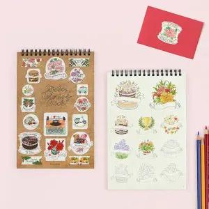 스티커 컬러링북