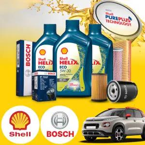 C3에어크로스 1.6 (17~21) 가솔린 쉘 힐릭스 ECO ECT 5W-30 엔진오일필터세트 4L iter