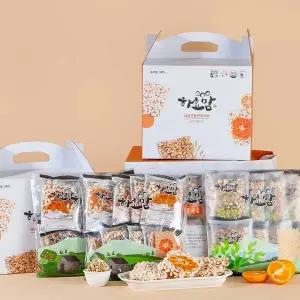 [제철진미]하효맘 제주과즐 프리미엄 혼합세트 32개입 총 976g (감귤2봉,보리1봉,감귤칩1봉)