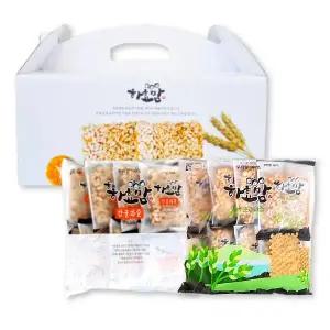 [제철진미] 하효맘 감귤과즐 보리과즐 혼합 선물세트 16개입 총 496g (감귤1봉,보리1봉)