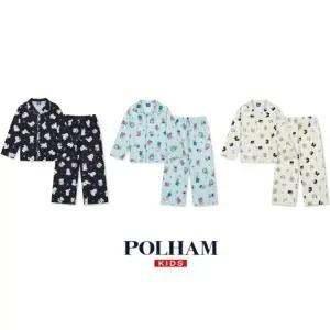 [롯데백화점]폴햄키즈 26년 사계절 공용) 더블니트 긴팔 파자마 세트 PKG5UI3220