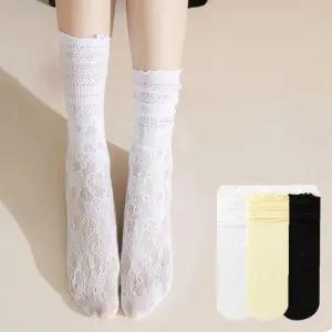 [라일리여성의류] Rly 시스루 여름 양말 스타킹 메쉬 레이스 여자