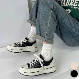 [라일리] Rly 여자 스니커즈 운동화 플랫폼 굽높은 캔버스 키높