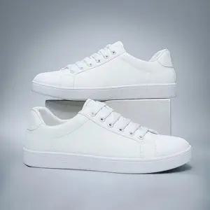 [라일리] Rly 깔끔한 단화 남자 무지 스니커즈 2컬러 베이직