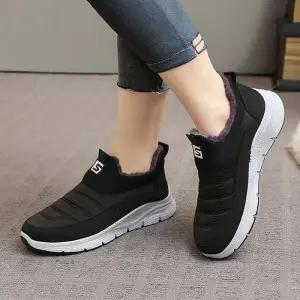 [라일리] Rly 여성 겨울 패딩운동화 기모안감 슬립온 방한 단화