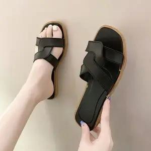 [라일리] Rly 뮬 슬리퍼 여름 여자 데일리 낮은굽 꼬임