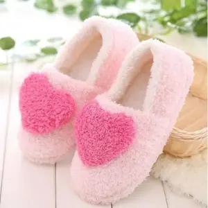 [라일리] Rly 기모 하트 실내 털실내화 실내화