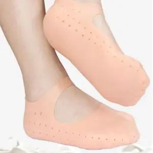 [라일리] Rly 미끄럼방지 덧신 양말 보습 발보호 여자용 실리콘