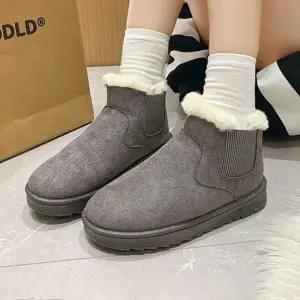 [라일리] Rly 앵클부츠 스웨이드 겨울 털부츠 방한 숏 여자