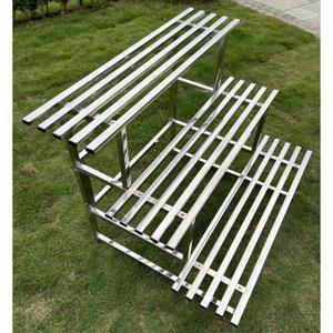 스테인레스 화분 받침대 진열대 야외 꽃집 다층 발코니 거실 철제