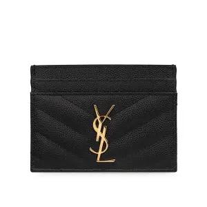 라프리마 [SAINT LAURENT]  모노그램 그레인 카드지갑 423291-BOW01-1000