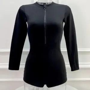 긴팔 전신 래쉬가드 비치웨어 수영복 올블랙 반집업