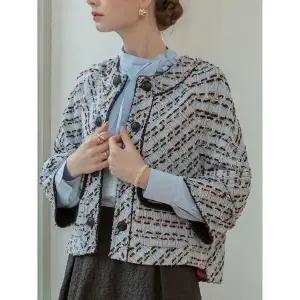 [하프클럽/]스카이 케이프 트위드 숏 자켓 ML04JK201HJY