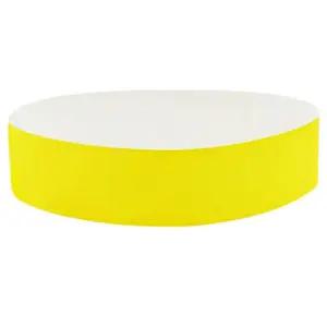 입장권팔찌 종이티켓 손목띠 밴드 노랑 100개