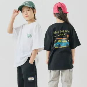 어린이 남아 여아 아동 유아 주니어 성인 데일리 티 키키 반팔 티셔츠