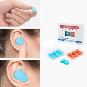 실리콘 수영 층간소음 작업 여행 수면 방음 차단 실리콘 귀마개 소음방지