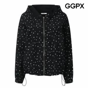 [GGPX] 플라워 패턴 바람막이 점퍼 (GQ2JP006F)