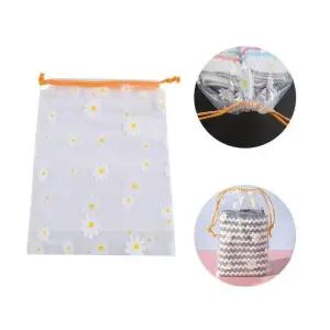 [라일리] Rly 여행용파우치 플라워 투명 복조리형 18x25 파우치