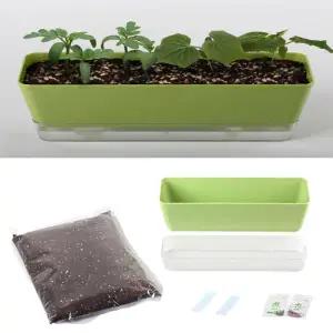 적겨자 상추 키우기 풀세트 1p 키트 텃밭 홈가든 씨앗재배 채소 직사각화분 물받침 배양토