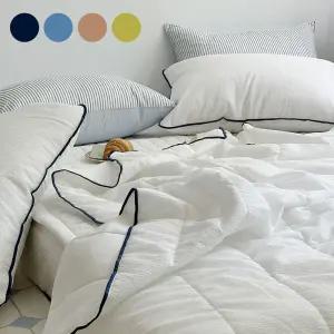 메종드그린벨 여름차렵이불 시원 얇은 모달이불 시어서커 먼지없는 슈퍼싱글 퀸 킹 여름침구세트