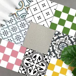 클린업 몬테라 바닥 데코타일 45cm 14color