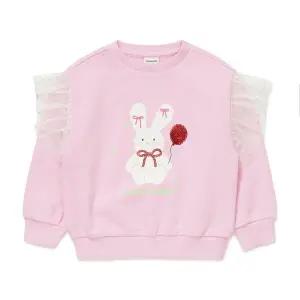 [래핑차일드](마산점) 26SS 아동 래빗 프릴 맨투맨 (86119-332-73)