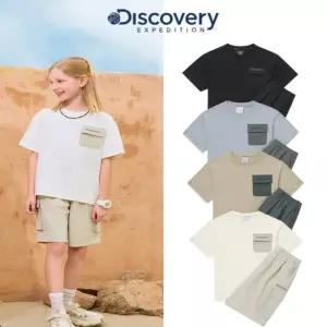 [디스커버리키즈](대전신세계)키즈 시원한 반팔+반바지 상하 세트(정상가 89000) DKAZ73053