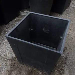 슈퍼싸이즈 수지 사각고무통형(중형) 27x27x27cm 큰화분감성 플라스틱 깊은 통화분 심플 예쁜