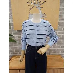 [레코브](타임스퀘어점패션관)스카시 스트라이프 가디건 (LG31F4KC517X)